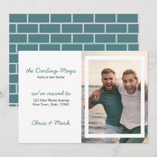 Vi har flyttat Anpassningsbar Foto Modern Ny adres Meddelande