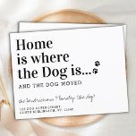 Vi har flyttat av akut Hund Ny adress sällskapsdju Vykort<br><div class="desc">Hemma hos oss där hund är, och hund flyttat! Låt din bästa vän tillkännage din rörelse med det här söta och rolig hund flyttan-annonskortet. Anpassa namn med hund och din ny adress. Detta nya adress annonskort i hund är ett måste för alla hund, mammor, hund, pappor och hundälskare! COPYRIGHT ©...</div>