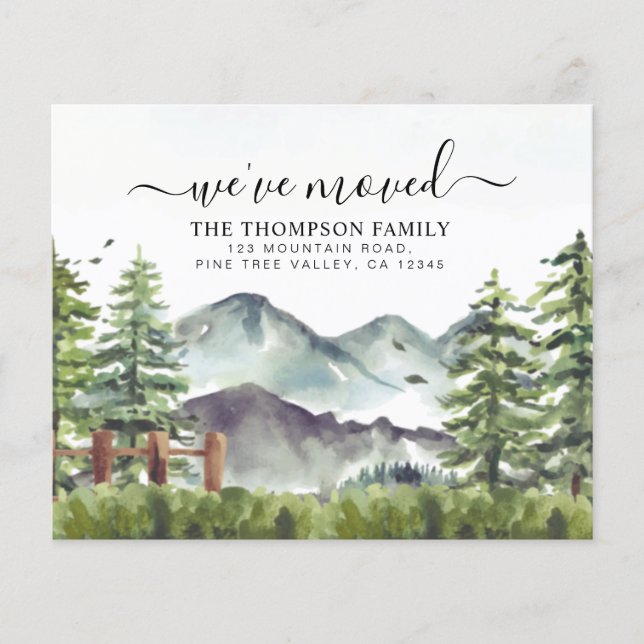 VI HAR FLYTTAT av skogsbergen i BUDGETEN Ny Flytta (Framsida)