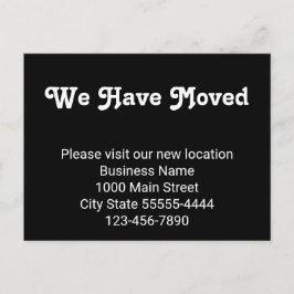 Vi Har Flyttat Besök Vår Nya Plats Vykort