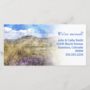 Vi har flyttat! Beställnings- fotokort för Meddelande