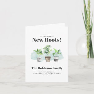 Vi har flyttat Boho New Roots Flytta Announcement Meddelande
