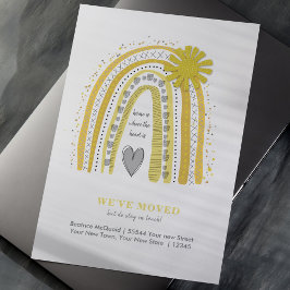 Vi har flyttat Boho Rainbow Announcement