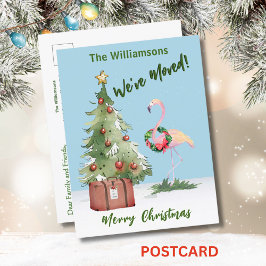 Vi har flyttat budget Reindeer Julgran Meddelande Vykort