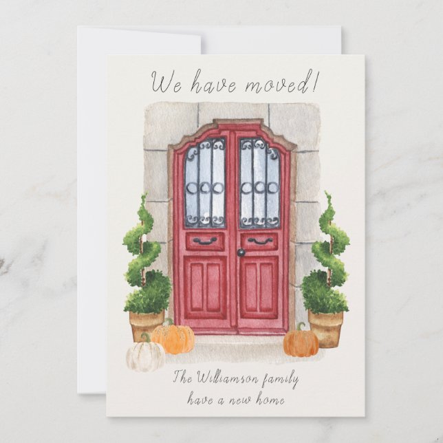 Vi har Flyttat byte av Adress Meddelande (Framsida)