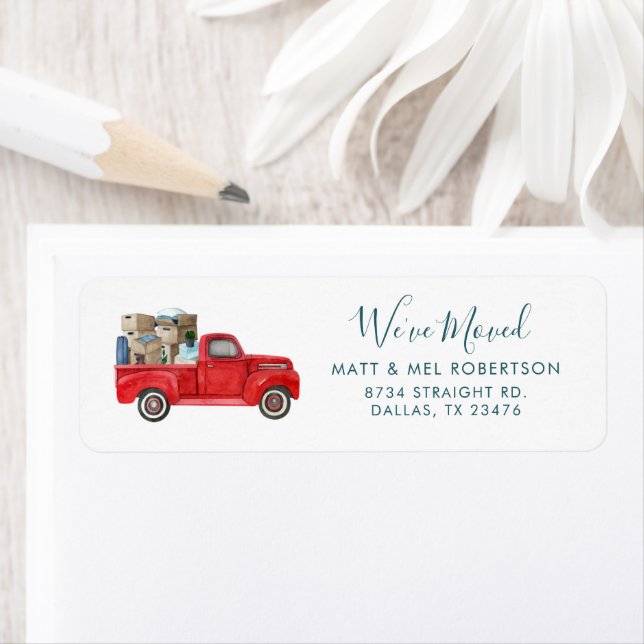 Vi har flyttat Byte av Adress Returadress Returadress Etikett (Insitu)