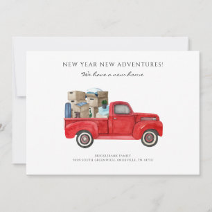 Vi har flyttat Byte av Adress Röda Lastbil Flyttan