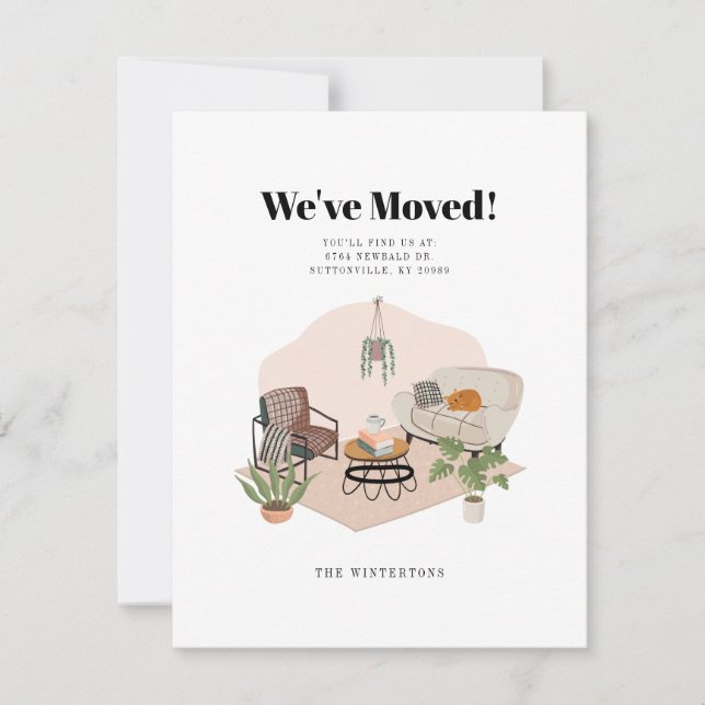 Vi har flyttat Byte av meddelande om Flytta i Adre (Framsida)