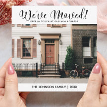 Vi har flyttat Byte av meddelande om Flytta i Adre