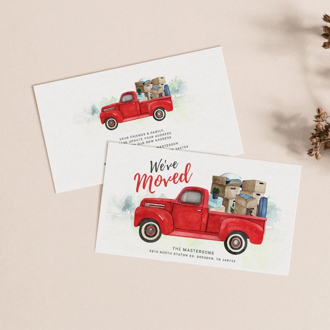 Vi har flyttat Byte av meddelande om Flytta i Adre (Skapare uppladdad)