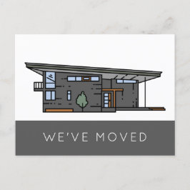 Vi har flyttat Byte av meddelande om Flytta i Adre Vykort