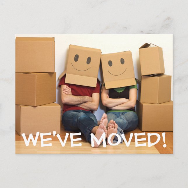 Vi har flyttat byte av vykort för Adress (Framsida)