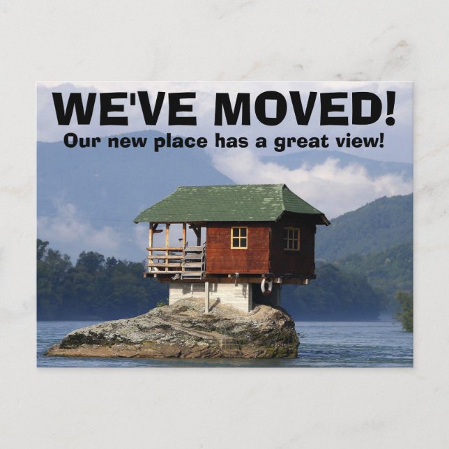 Vi har flyttat byte av vykort för Adress (Framsida)