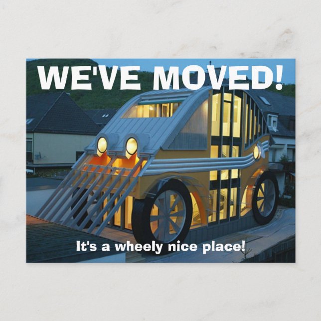 Vi har flyttat byte av vykort för Adress (Framsida)