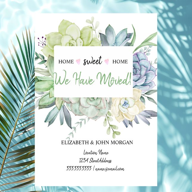 Vi har Flyttat, Cactus Succulents Polka dots (Skapare uppladdad)