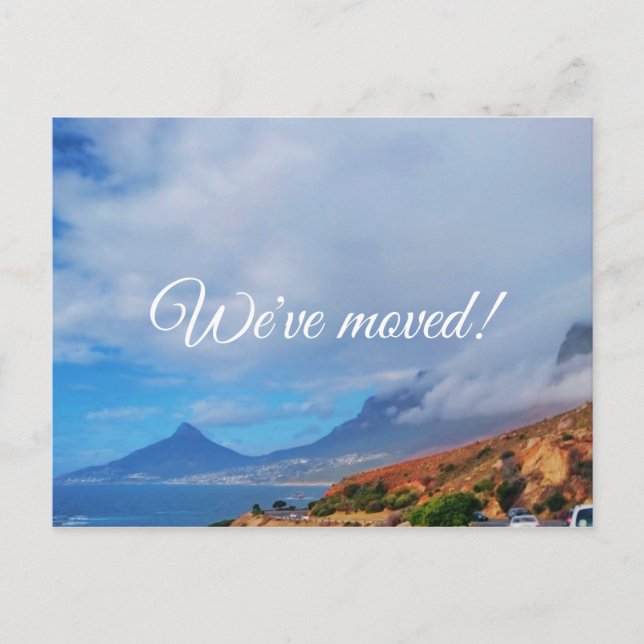 Vi har flyttat Cape Town Lion's Head Visa vykort (Framsida)