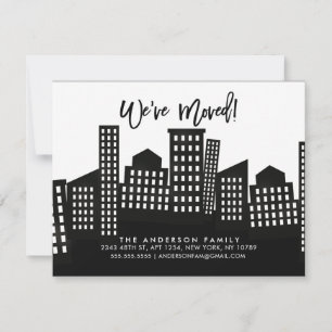 Vi har flyttat City Flytta Announcement Meddelande