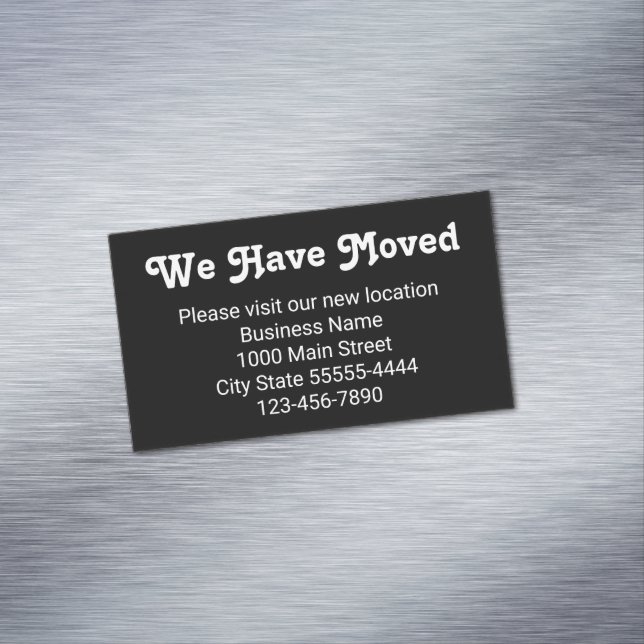 Vi har Flyttat dig att besöka vår nya plats Magnetiska Visitkort (In Situ)
