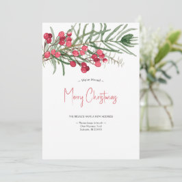 Vi har flyttat Elegant Vattenskrytm - julkort