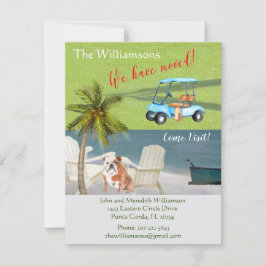 Vi har flyttat English Bulldog Ocean Beach Move Meddelande