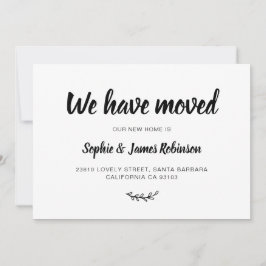 Vi har Flyttat ett nytt meddelande om Flytta i hem Inbjudningar