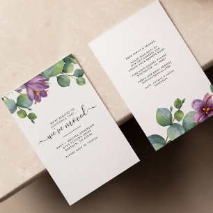 Vi har flyttat Eucalyptus Blommigt Flytta Announga Anteckningskort