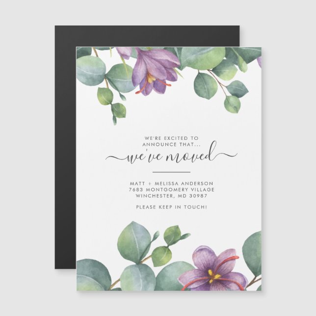 Vi har Flyttat Eucalyptus Greenery Ny adress (Fram/baksida)