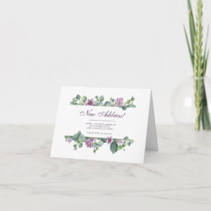 Vi har Flyttat Eucalyptus New Home Adress Meddelande