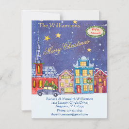 Vi har flyttat: Flat Flytta på jultomten Meddelande