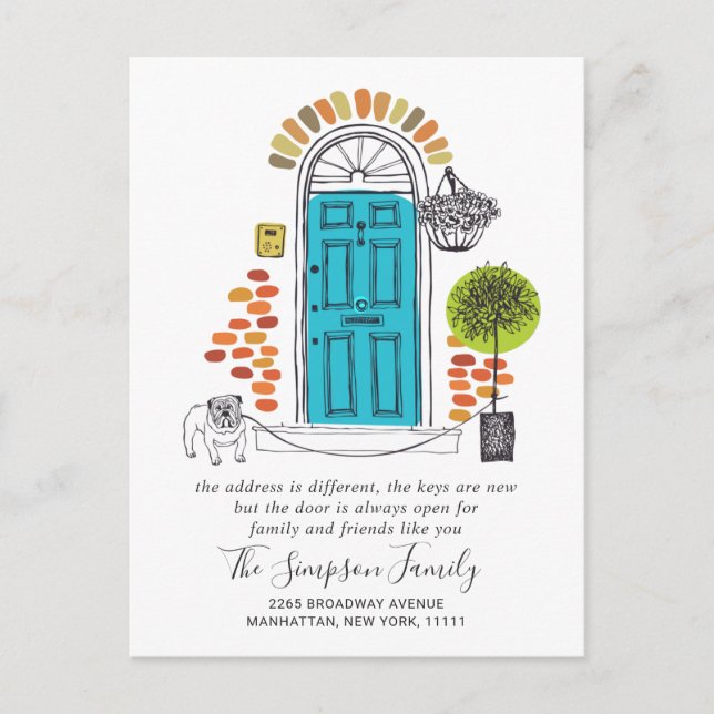 Vi har Flyttat Flytta annons Vykort (Framsida)