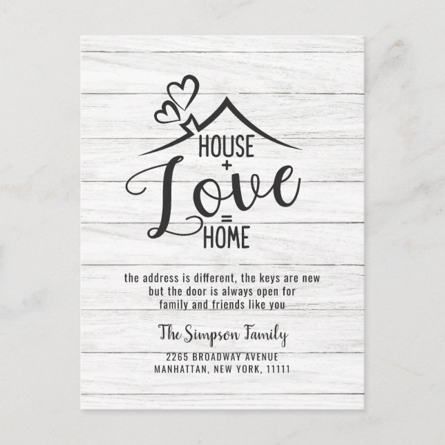 Vi har Flyttat Flytta annons Vykort (Framsida)