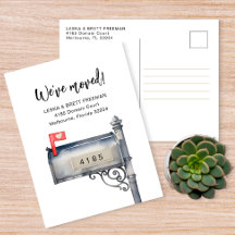 Vi har flyttat Flytta av postlåda