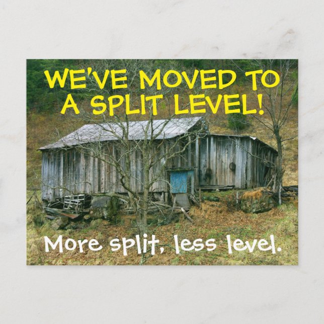 Vi Har Flyttat Flyttkort Meddelande Vykort (Framsida)