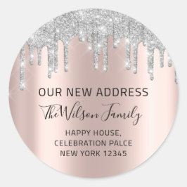 Vi har Flyttat förändringar i OSAN av Nytt adress  Runt Klistermärke