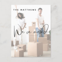 Vi har Flyttat fotobyte av Adress-meddelande