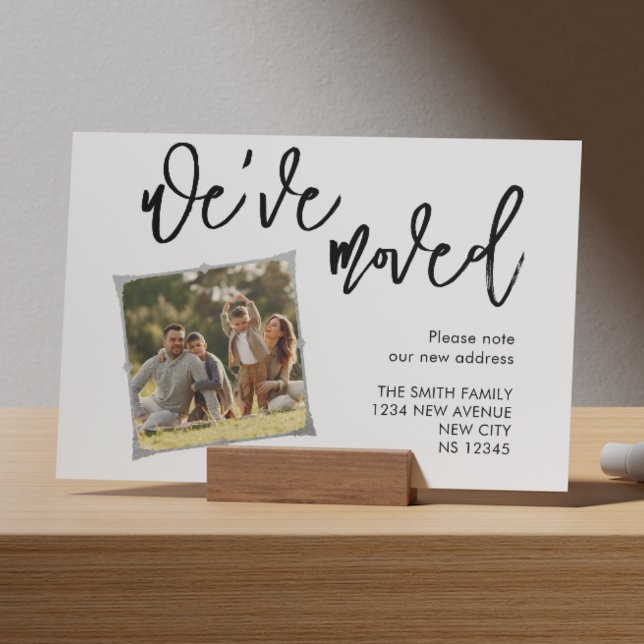 Vi har flyttat Fotomeddelande - vykort (Skapare uppladdad)