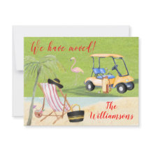 Vi har flyttat Golf Beach Budget FLAT Move