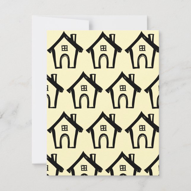 Vi har Flyttat Gulter. Inbjudningar (Framsida)