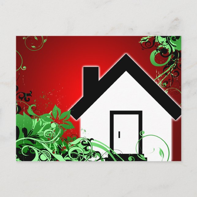 vi har flyttat helg vykort (Framsida)