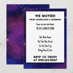 Vi har flyttat Home Blay New House Warming Party Inbjudningar