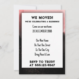 Vi har flyttat Home Blay New House Warming Party Inbjudningar