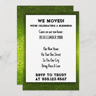 Vi har flyttat Home Blay New House Warming Party Inbjudningar