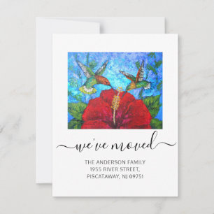 Vi har flyttat Hummingbird Namn Script Flytta Meddelande