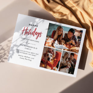 Vi Har Flyttat Jul Holiday Familjefoto Collage