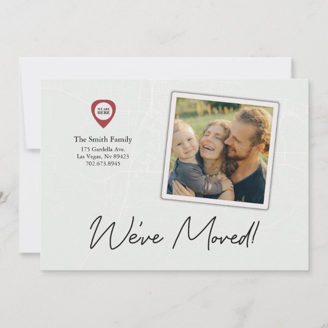 Vi har Flyttat Karta om byte av Adress-kort (Framsida)