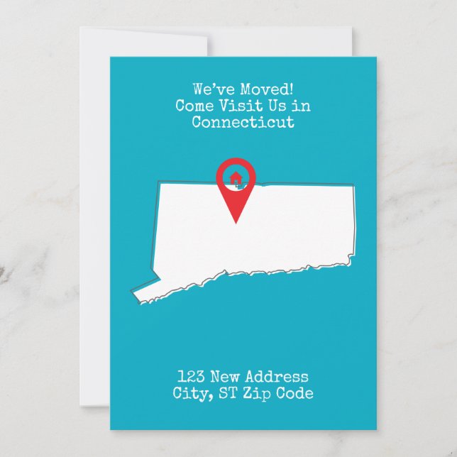 Vi har flyttat! Kom och besök oss i Connecticut Meddelande (Framsida)