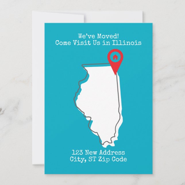 Vi har flyttat! Kom och besök oss i Illinois Meddelande (Framsida)