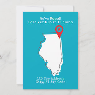 Vi har flyttat! Kom och besök oss i Illinois Meddelande