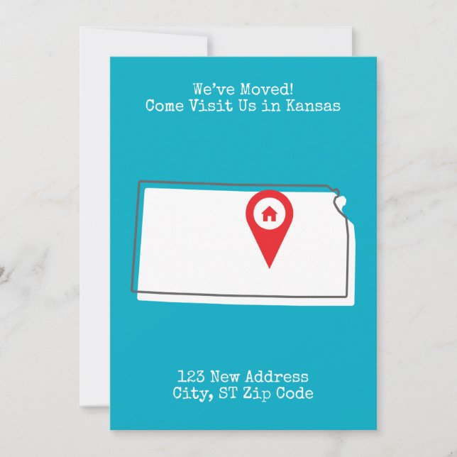 Vi har flyttat! Kom och besök oss i Kansas Meddelande (Framsida)