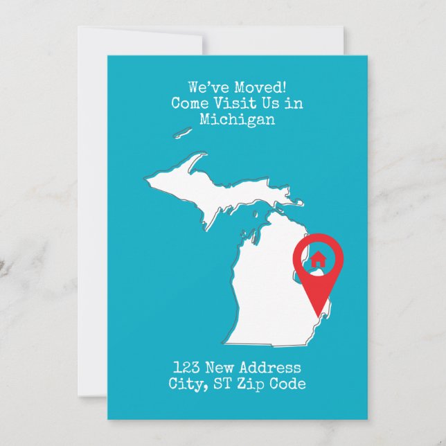 Vi har flyttat! Kom och besök oss i Michigan Meddelande (Framsida)